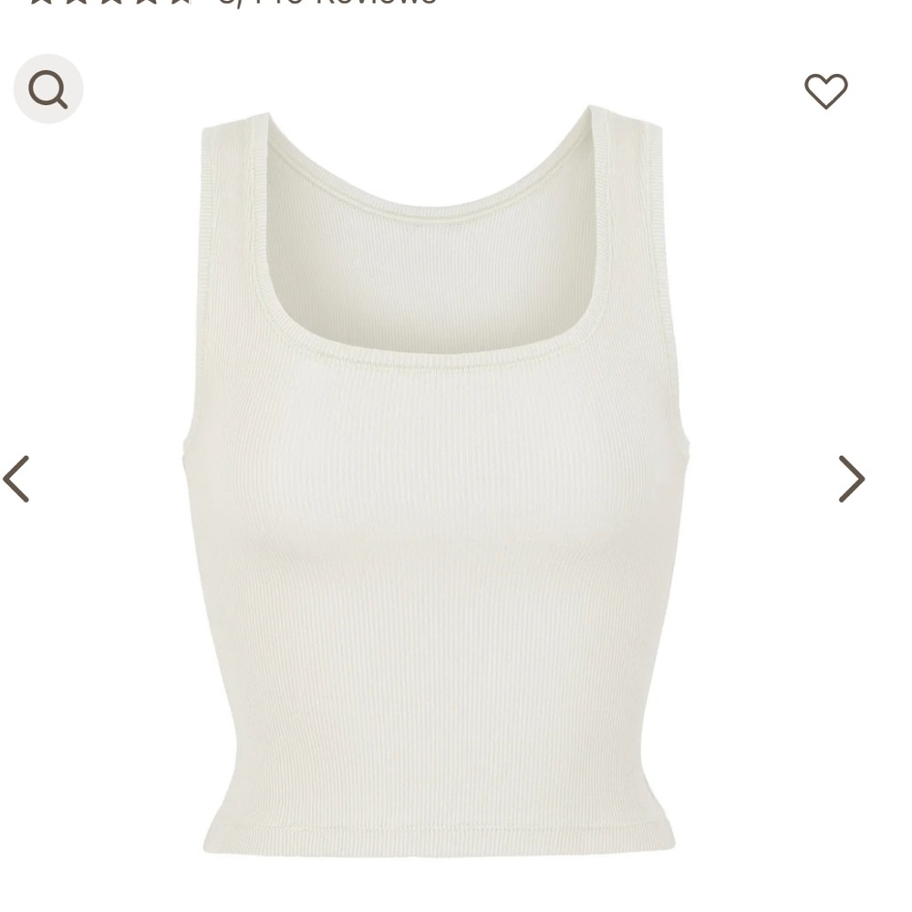 NWT skims ribbed tank